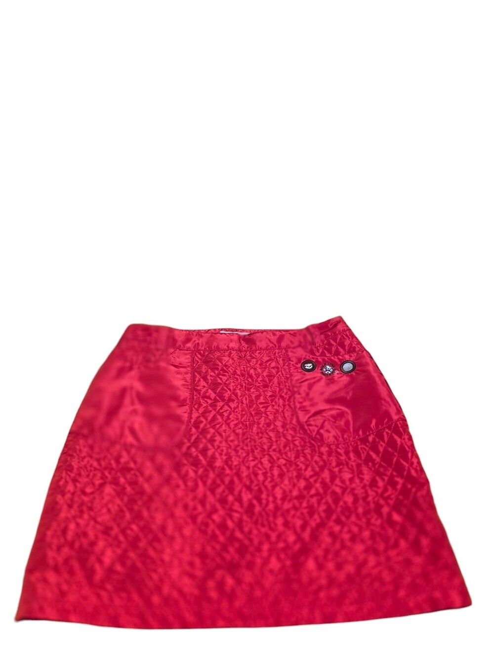 Lynx Golf Collection Quilted Red Skort With Appliqué Detail EUC No Sz M/L No Tag